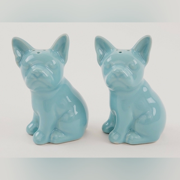 Kitchen Ceramic Frenchie Bulldog Salt And Pepper Shakers Poshmark